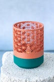 Kumiko Tea Light Holders – 3 Pack | Dual Color Design | Battery Operated Candle Decor