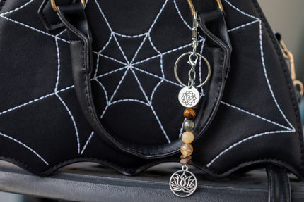 Chakra | Keychain | Zipper Pull Crystal and Gemstone