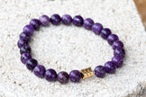 Charoite Gemstone Crystal Bracelet