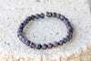 Charoite Lepidolite Gemstone Crystal Bracelet