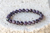 Charoite Lepidolite Gemstone Crystal Bracelet