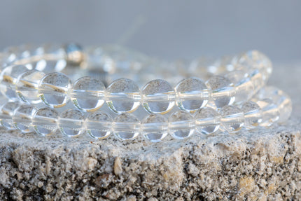 Crystal Clear Quartz Master Healer Gemstone Crystal Bracelet