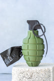Dog Waste Bag Holder | Stylish Poop Bag Dispenser for Leash | Grenade | Coffee Cup