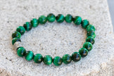 Dyed Tigers Eye Confidence and Courage Gemstone Crystal Bracelet