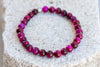 Dyed Tigers Eye Confidence and Courage Gemstone Crystal Bracelet