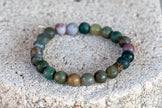 Fancy Jasper Gemstone Crystal Bracelet