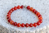 Red Fire Agate Gemstone Crystal Bracelet
