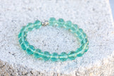 Rainbow | Purple | Blue Fluorite Gemstone Crystal Bracelet