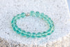 Rainbow | Purple | Blue Fluorite Gemstone Crystal Bracelet