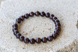 Garnet Gemstone Crystal Bracelet
