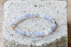Blue Lace Agate Gemstone Crystal Bracelet