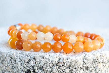 Red Aventurine Gemstone Crystal Bracelet