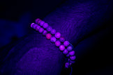 Heckmanite UV Reactive Gemstone Crystal Bracelet