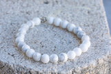 Howlite Gemstone Crystal Bracelet