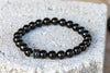 Jet Gemstone Crystal Bracelet