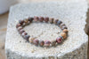 Leopard Jasper Gemstone Crystal Bracelet