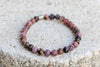 Rhodonite Gemstone Crystal Bracelet