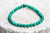 Malachite Gemstone Crystal Bracelet