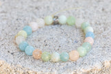Morganite Beryl Gemstone Crystal Bracelet