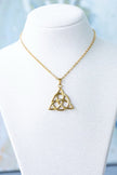 Celtic | Irish Triad Shamrock Protection and Luck Necklaces