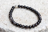 Golden Black Obsidian Protection Mirror Gemstone Crystal Bracelet