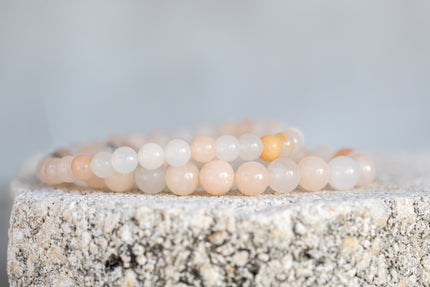 Pink Opal Gemstone Crystal Bracelet