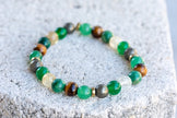 Prosperity and Luck Gemstone Crystal Bracelet