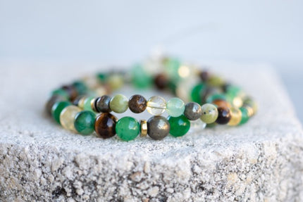 Prosperity and Luck Gemstone Crystal Bracelet
