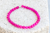 Dyed Colored Quartz Gemstone Crystal Bracelet