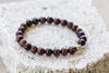 Dyed Tigers Eye Confidence and Courage Gemstone Crystal Bracelet