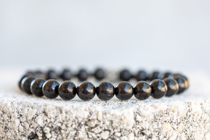 Shungite (EMF Frequency Blocker) Crystal Bracelet
