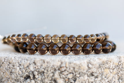 Smoky Quartz Grounding Gemstone Crystal Bracelet