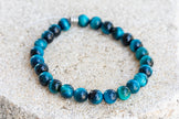 Dyed Tigers Eye Confidence and Courage Gemstone Crystal Bracelet