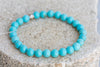 Turquoise Gemstone Crystal Bracelet