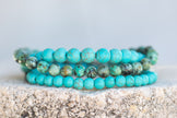 Turquoise Gemstone Crystal Bracelet