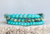 Turquoise Gemstone Crystal Bracelet