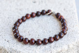 Mala Meditation Sandalwood, Rosewood Gemstone Crystal Bracelet