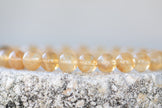 Yellow Rutilated Quartz Gemstone Crystal Bracelet
