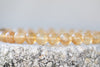 Yellow Rutilated Quartz Gemstone Crystal Bracelet