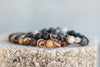 Zebra Jasper Gemstone Crystal Bracelet